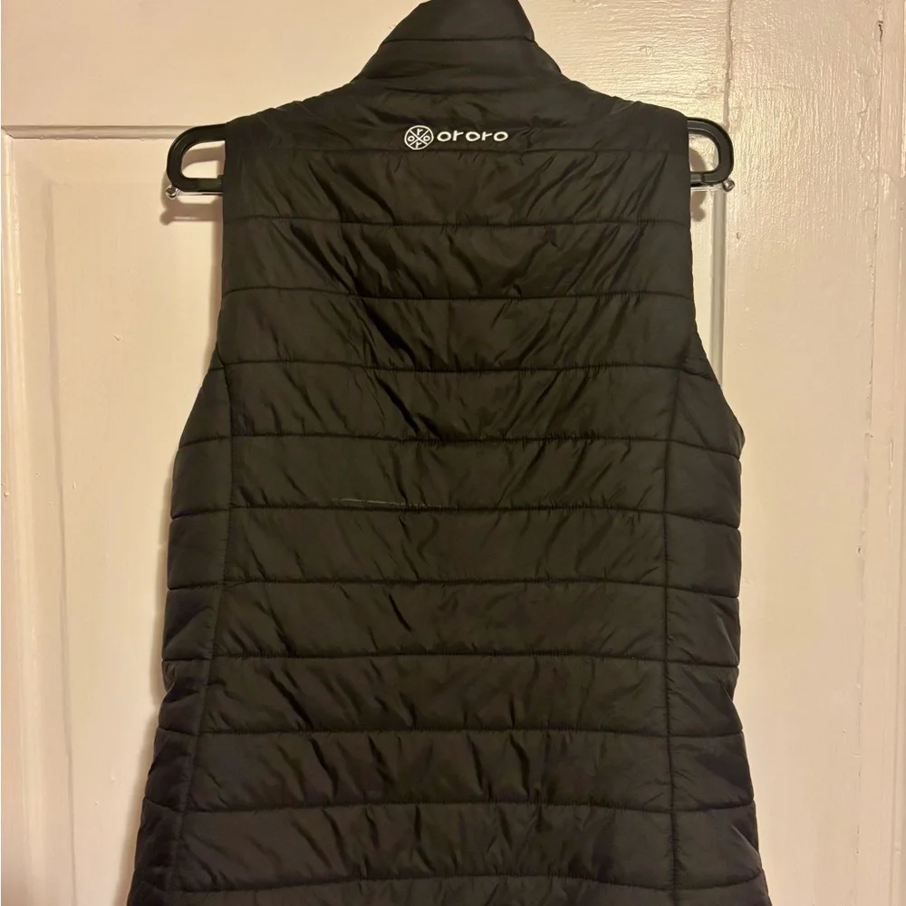 Ororo Heated Women's Black Puffer Vest - Picture 3 of 9
